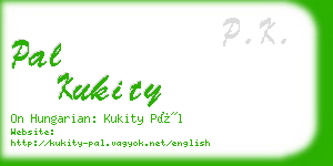 pal kukity business card